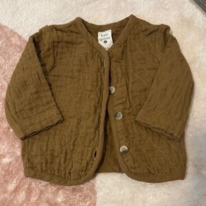 Kate Quinn Olive Quilted Cardigan